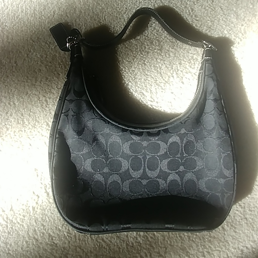 Coach Signature Jacquard Small Hobo